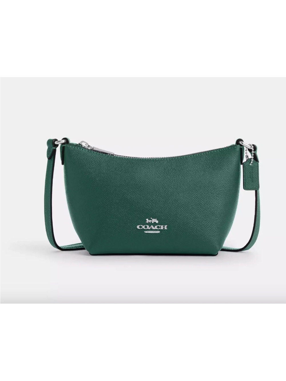 Coach Zip Tote Crossbody Bag Emerald Green - Picture 14 of 14
